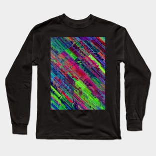 abstract colorful waves Long Sleeve T-Shirt